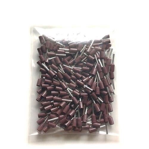 brown-300pcs (E0508) -300-1000 pièces connecteur de bornier à sertir électrique E0508 câble de câblage embouts VE 22AWG