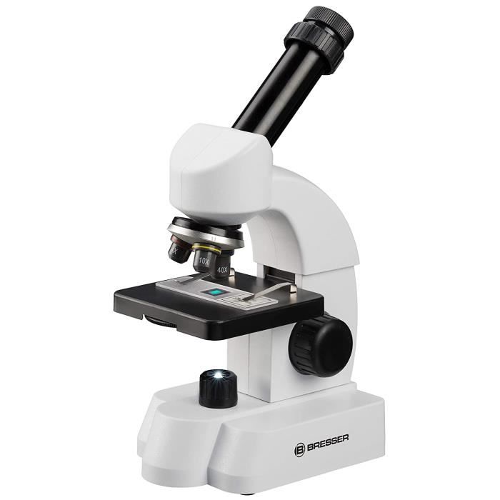 Bresser Microscope 40-640x Avec Smartem Experimentier-Set,Carmine,9619761