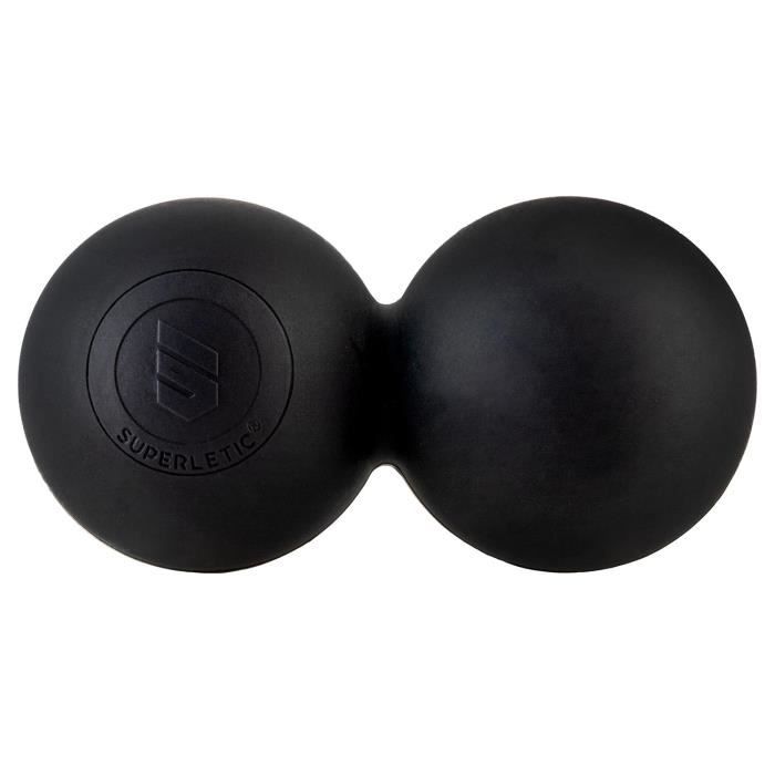 Rouleau de massage - Capital Sports Dacso Duo Lacrosse Professional - 6 x 12 cm - Noir