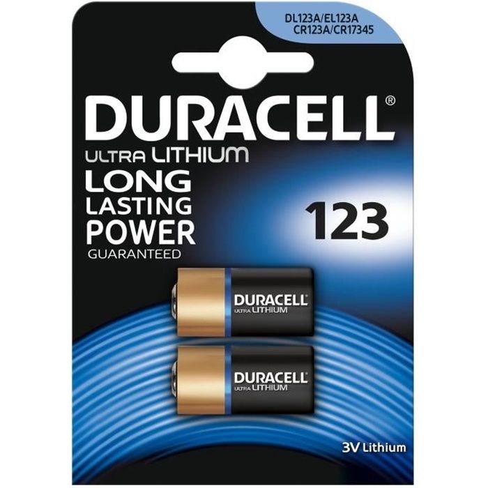 Duracell Lot de 12 piles DL123A/EL123A/CR123A/CR17345