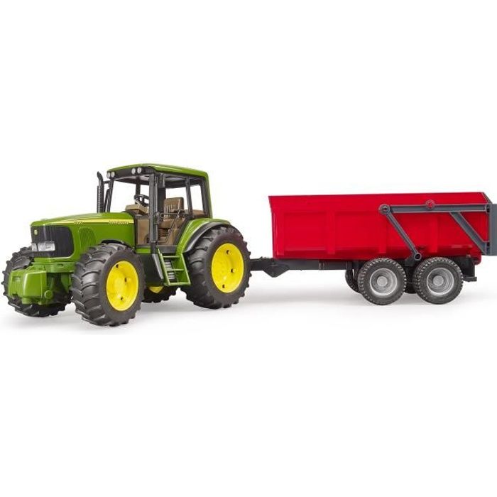 BRUDER - Tracteur JOHN DEERE 6920 avec remorque basculante