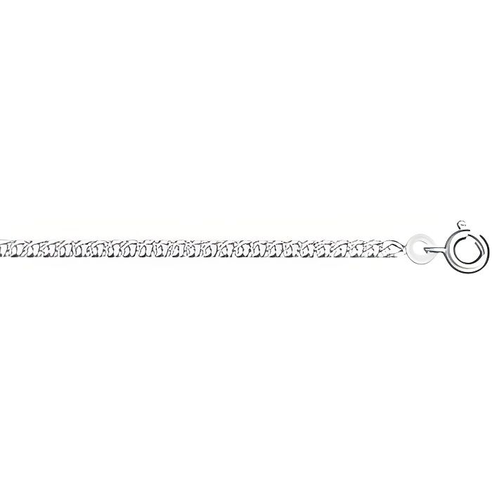 CHAINE ARGENT 60cm MAILLE SERREE / 2,5mm