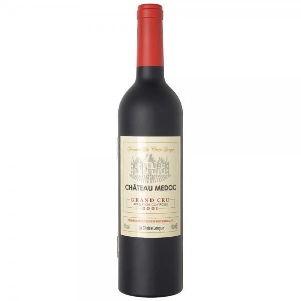 La Chaise Longue 33-2K-001G Coffret sommelier Bouteille de vin GM 5 accessoires vin Limonadier Bouchon universel et verseur Collier