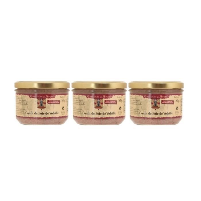 COMTE DE LA SEYNIE Confits Foie de Volaille 3x180g