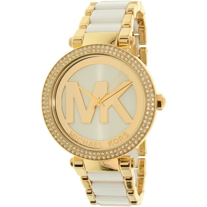 Montre Bracelet MICHAEL KORS Montre de mode pour femme en acier inoxydable parker mk6313 avec doré et or VLNWJ