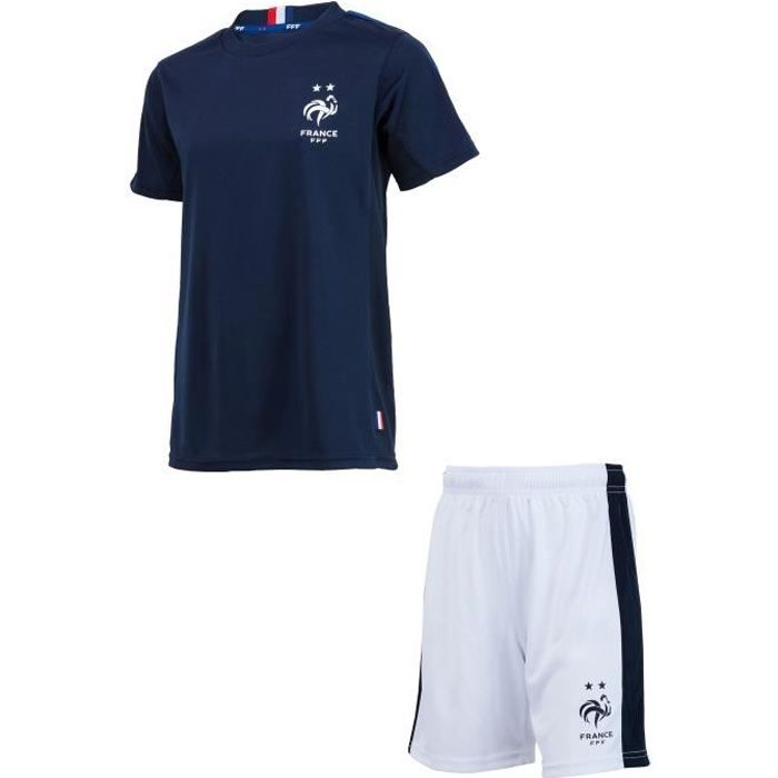 Ensemble Maillot + short FFF - Collection officielle Equipe de France de Football