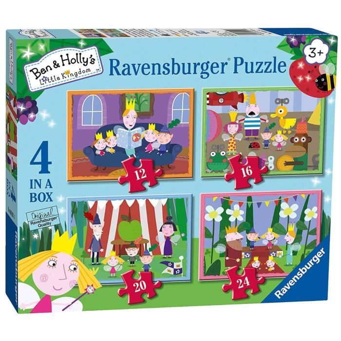 Ravensburger 06957 Ben & Holly 4 in a Box (12, 16, 20, 24pc) Puzzles