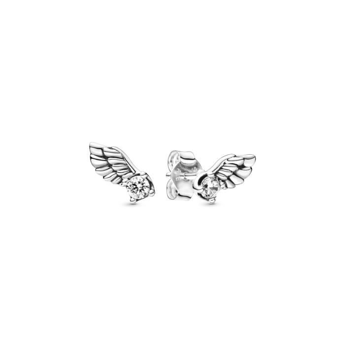 Pandora Stories 925 Sterling Zilveren Angel Wing Boucles d'oreilles 298501C01