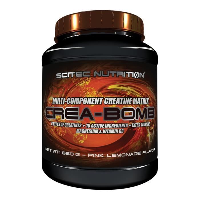 Créatine monohydrate Crea-Bomb - Pink Lemonade 660g