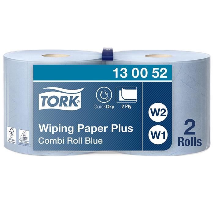 Tork 130052 Papier d'essuyage Premium Plus W1-W2