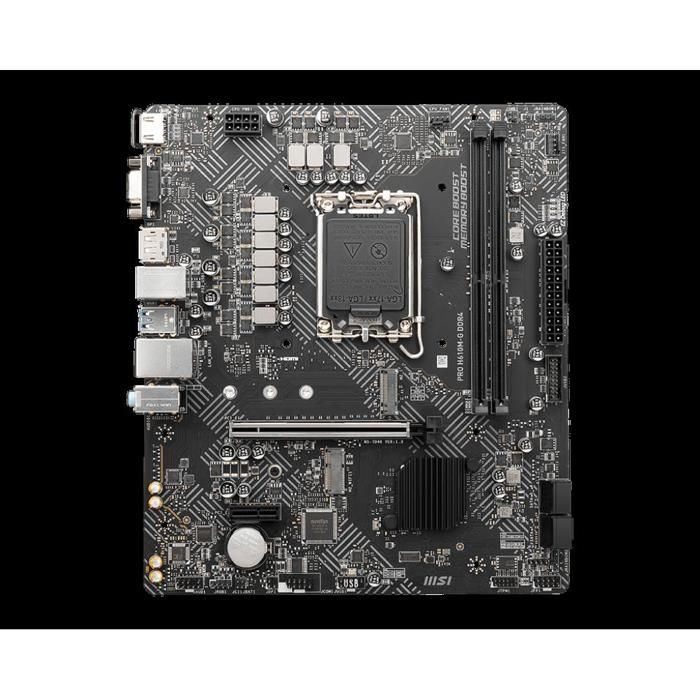 Carte mère MSI PRO H610M-E DDR4 SDRAM Intel H610 LGA 1700 2xDDR4 SDRAM 64 Go Micro ATX - Msi