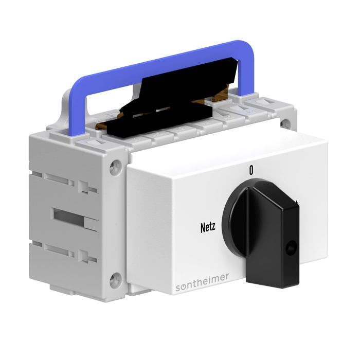 Interrupteur Sontheimer - 10017795 - Commutateur 16 A 4 broches 75 kW Netz-0-Not ULO16/4T/NS/Z101/F976 - Noir - 2 x 4 x 16 A
