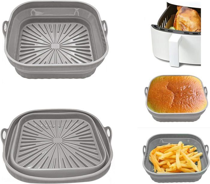 Moule Silicone Air Fryer 23cm 2 Pièces - Compatible Philips Cosori Cecotec