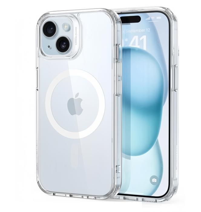 Coque Magnétique Pour IPhone 16 Plus (6,7") – Compatible MagSafe, Protection Militaire, Anti-traces (vert)