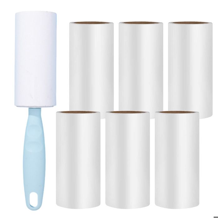 Today Eco - 16 Rouleaux Adhésifs Vêtements + 2 Brosses - 95% Plastique Recyclé Anti Poils Animaux