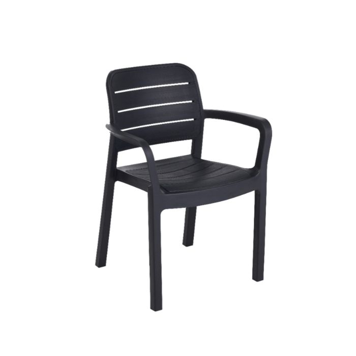 Chaise de jardin Tisara - Lot de 6 - Graphite - Keter Chaise de jardin Tisara - Lot de 6 - Graphite - Keter
