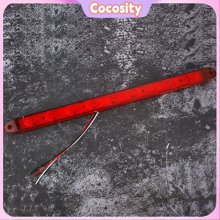 Cocosity Troisième feu arrière à LED 9LED Arrière Haut Troisième Feu Stop Lampe Remorque RV Camping-car Bus Camion auto feux
