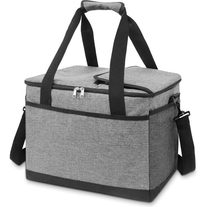 Sac Isotherme Glacière Isotherme 33L Glaciere Souple avec Ceinture dÉpaule Pratique Imperméable Gacière Souple Isotherme GLACIERE
