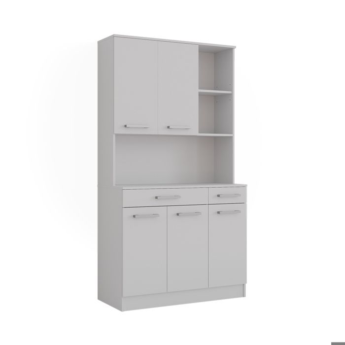 buffet de cuisine Raul 100.1x188.5cm avec 5 portes & 2 tiroirs Blanc/Blanc Vicco 58435 buffet de cuisine Raul 100.1x188.5cm avec 5 portes & 2 tiroirs Blanc/Blanc Vicco 58435