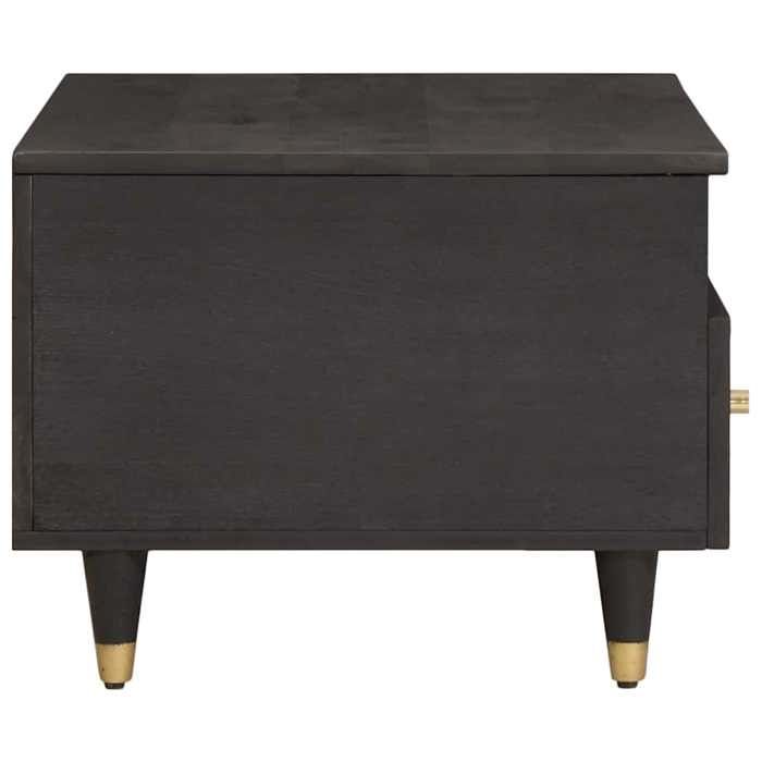 HOT SALE*Table basse élégante - Support 20 kg - SHELD - Table à café - Noir 80x54x40cm Bois de mangue massif M3890676