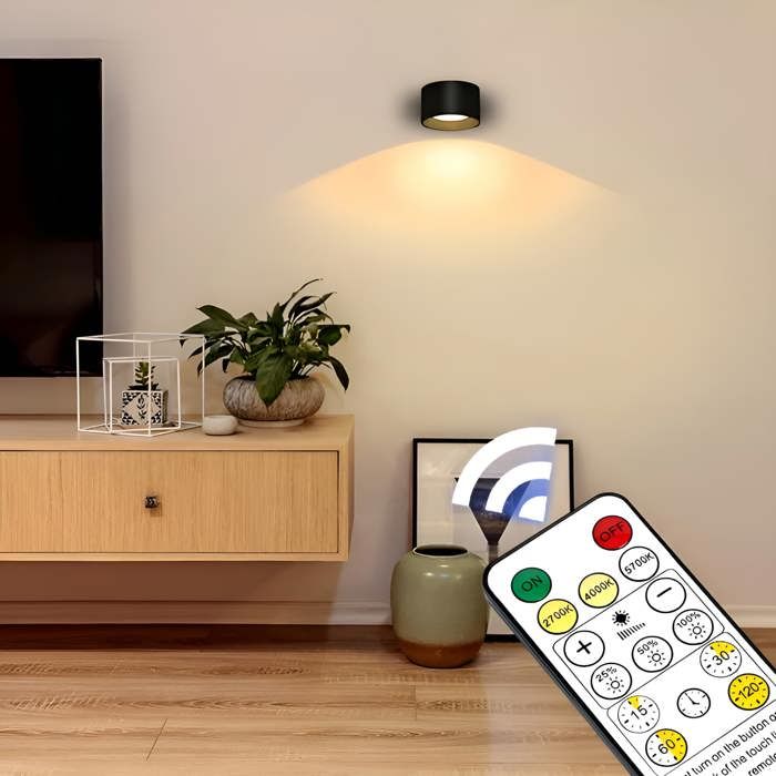 Ensemble COSYHOMES de 2 lampes murales USB LED avec télécommande LED murale