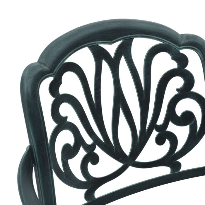 Mode Chaises de jardinCHEZ YIYISet de 2Fauteuil de relaxation élégantvert aluminium coulé 65x63x91cm _82971113510
