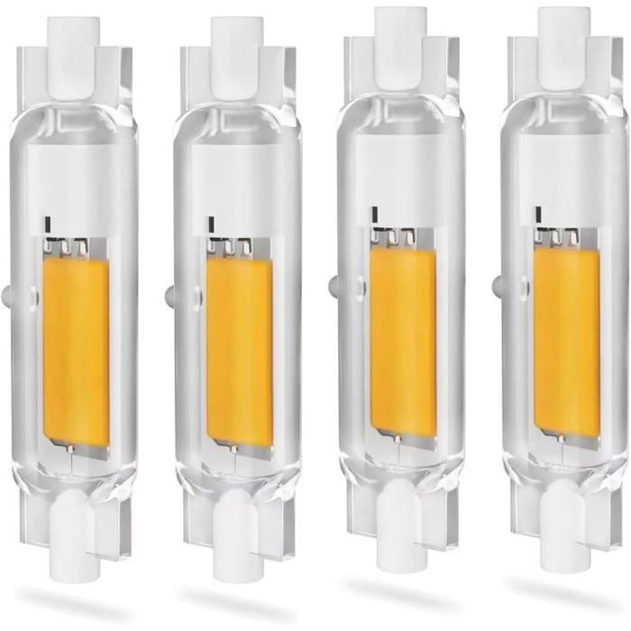 Ampoule LED R7S 78mm - Dimmable 15W - Équivalent 150W halogène - 1500 lumens - Blanc froid 6000K - Sans scintillement