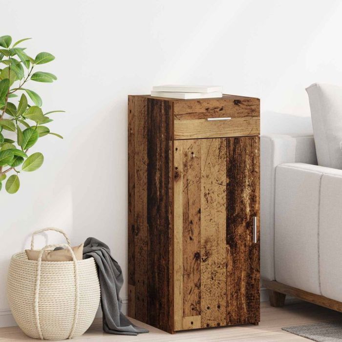 Petit meuble de rangement Vidaxl Armoire de rangement avec tiroir Bois ancien 40 x 425 x 93 cm
