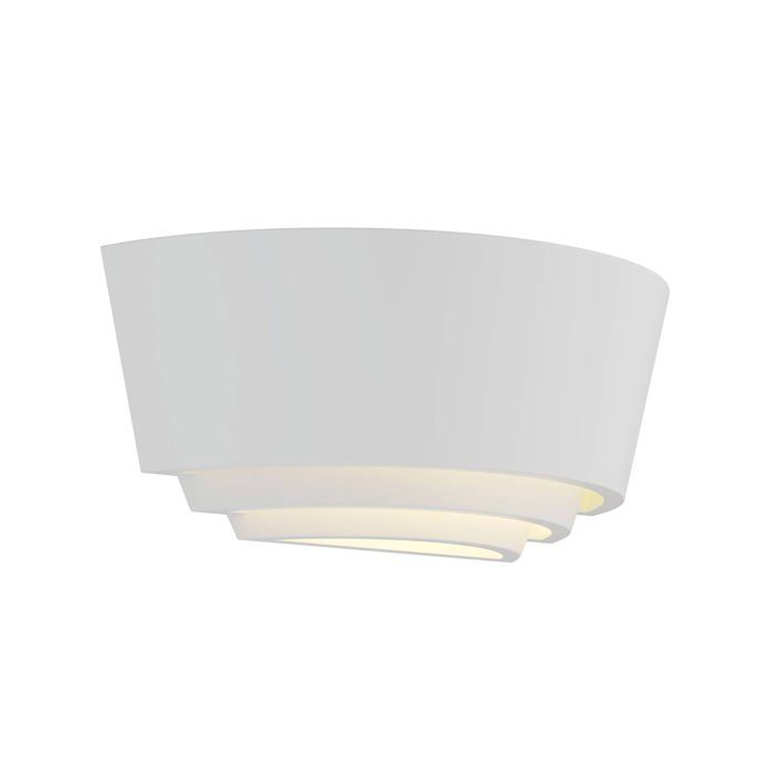 Lindby Applique Murale Azriel à intensité variable (Moderne) en Blanc Plâtre / Terre Cuite e. a. pour Chambre coucher (1 lampe à Lindby Applique Murale Azriel à intensité variable (Moderne) en Blanc Plâtre / Terre Cuite e. a. pour Chambre coucher (1 lampe à