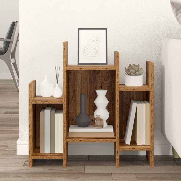 Marron Commode Salon CHIC Armoire console 1 pc Bois ancien 60x26x60 cm Bois dingénierie N17199