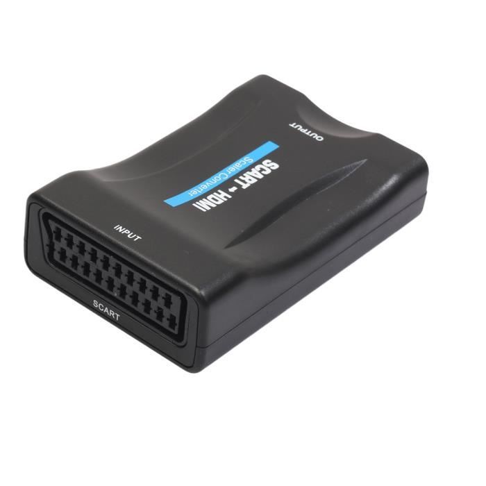 1080P Péritel vers HDMI Upscaler Audio Converter Vidéo HDTV STB VHS XBox PS3 Sky DVD sahahhj360
