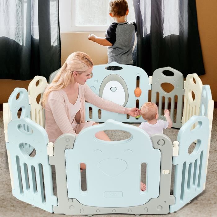 Parc Bebe Modulable En Plastique Barriere De Securite 12 Panneaux Avec 1 Porte Et 1 Panneau D Activite Pour Enfant 3 Mois A 6 Ans Cdiscount Puericulture Eveil Bebe Parc Bebe Modulable En Plastique Barriere De Securite 12 Panneaux Avec 1 Porte Et 1 Panneau D Activite Pour Enfant 3 Mois A 6 Ans Cdiscount Puericulture Eveil Bebe