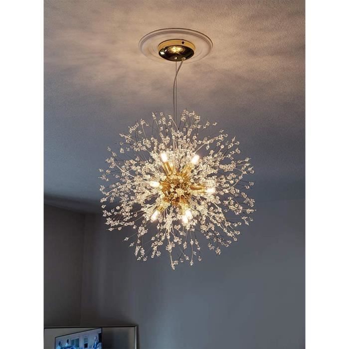 Lustre Industriel Vintage MRHYSWD Noir - 8 Lumières - Suspension Réglable Pour Salon Ou Salle à Manger