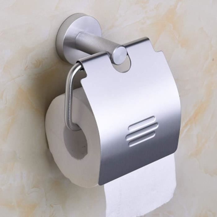 Porte-papier Toilette Style Ferme Allée D'automne - Set Mural Métal Et Bois Blanc (porte-serviettes Inclus)