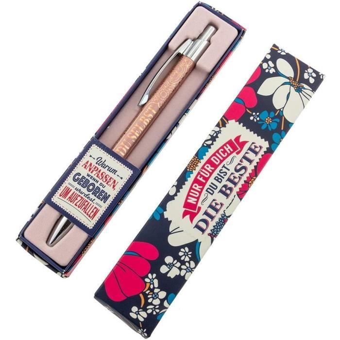 History & Heraldry Personalisierbarer Bambus-Stift – Mit Namen Z.B. „Joanne“ – Inklusive Stoffbeutel