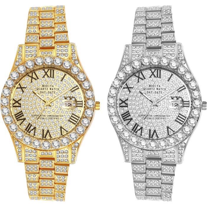 Montre strass homme sales