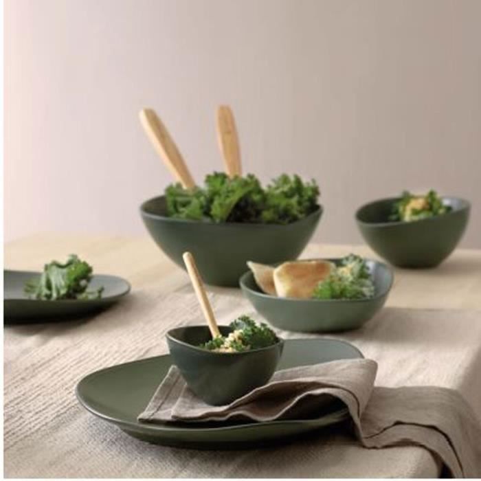 LEONARDO Matera Bol En Céramique - Diamètre 8,3 Cm, Hauteur 5 Cm - Contenance 150 Ml - Passe Au Micro-ondes, Au Lave-vaisselle - Vert