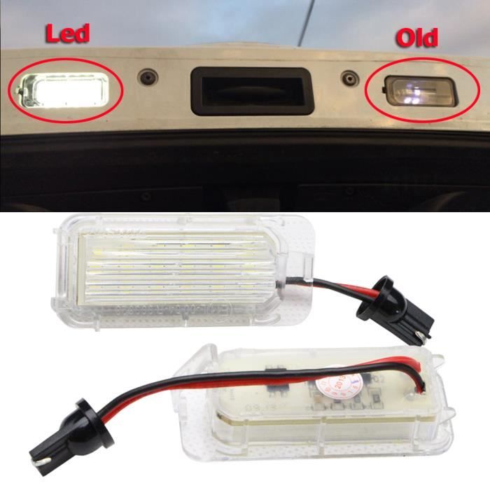 Ampoule de plaque d'immatriculation à DEL pour la Ford Focus 5d Mondeo