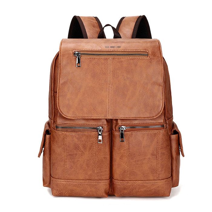 Sac à dos marron homme