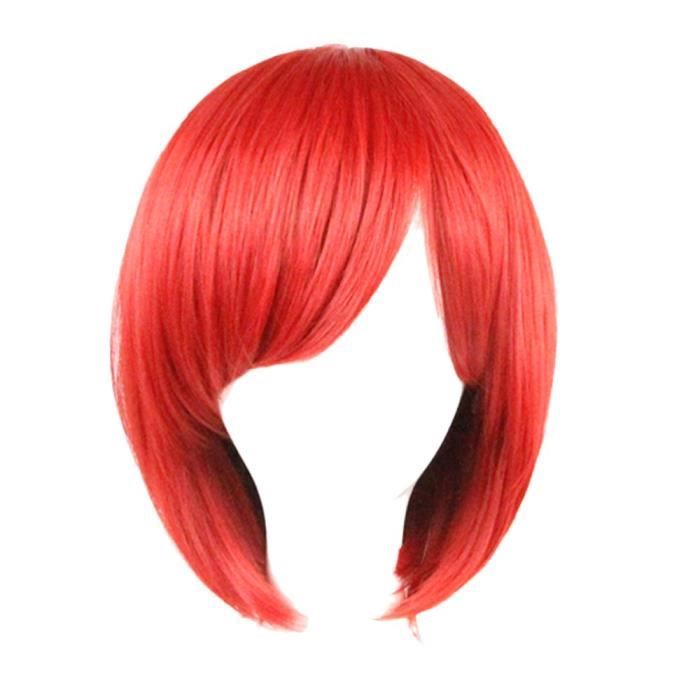 perruque rouge cosplay