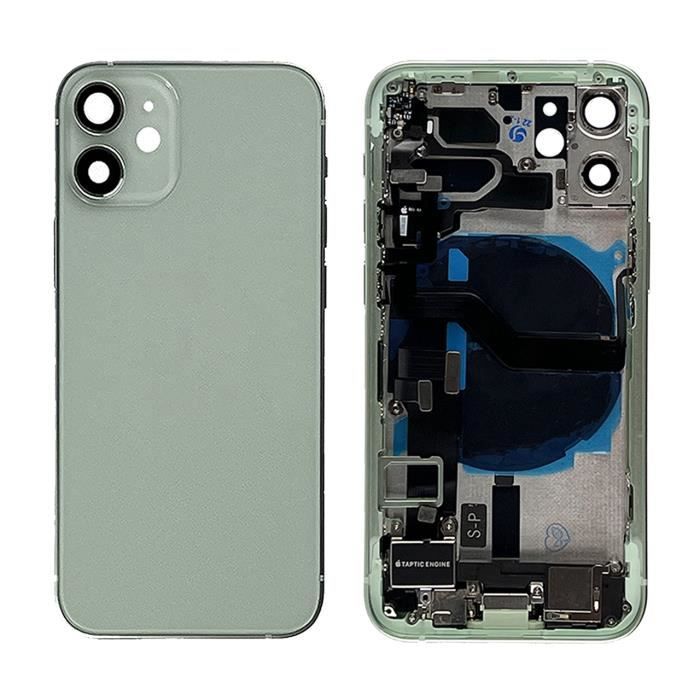 Vitre Arrière Cache Batterie Noir Pour Apple iPhone 12 Mini (A2176