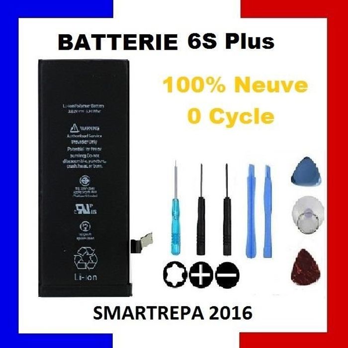 BATTERIE INTERNE POUR IPHONE 6S PLUS NEUVE + OUTILS + TORX