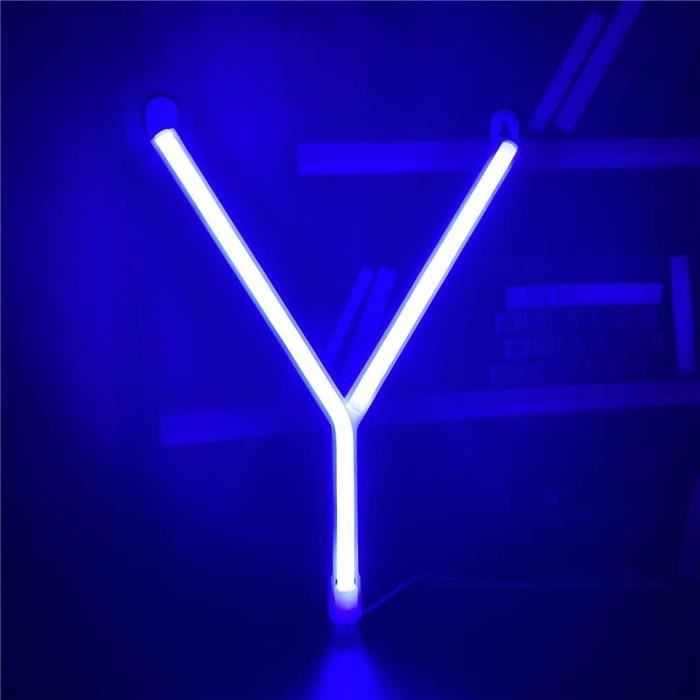 Lettre Lumineuse LED Néon Blanche - Alimentation Piles Ou USB - Décoration Chambre, Bar, Mariage - Lettre F
