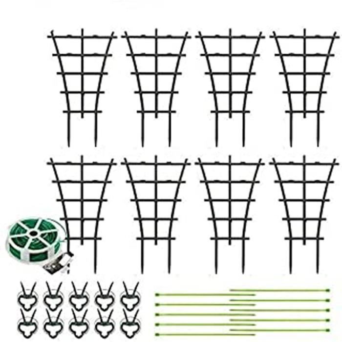 8 Attaches De Câble En Forme De Grenouille Pour Plantes - Attaches De Jardin Pliables, Décoratives Et Réutilisables