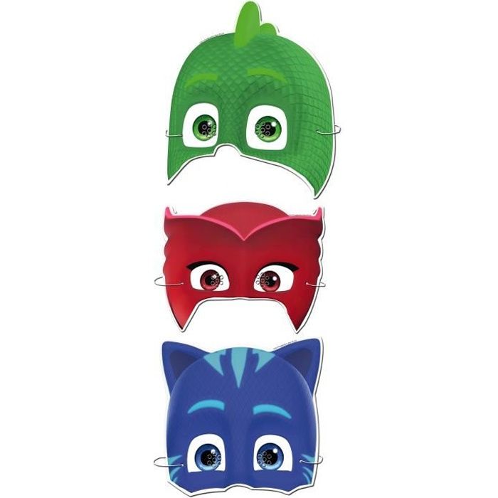 6 Masques En Carton Pyjamasques Cdiscount Maison 6 Masques En Carton Pyjamasques Cdiscount Maison
