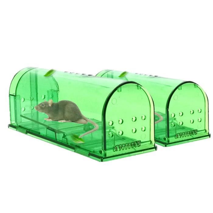 Piege A Rat,Attrape Souris Vivante Capture Les Animaux Nuisible en  Exterieur Et Interieur.Cage Anti Souris Efficace avec Deux Entrée -  Cdiscount Jardin