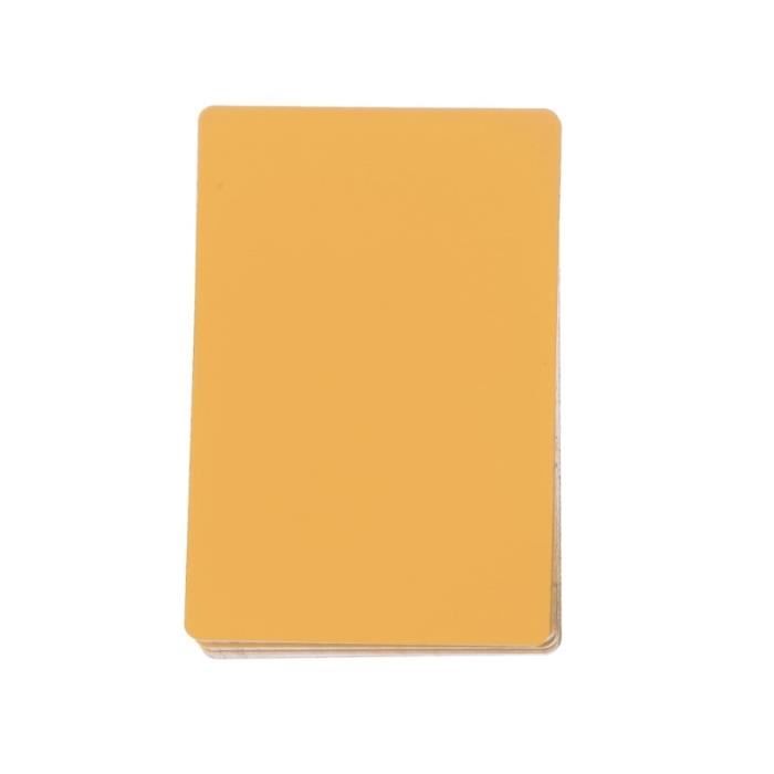 KINBOM 100 Pièces Cartes De Visite Métal Vierges Sublimation Recto-Verso 0,22mm - Cartes VIP Personnalisables