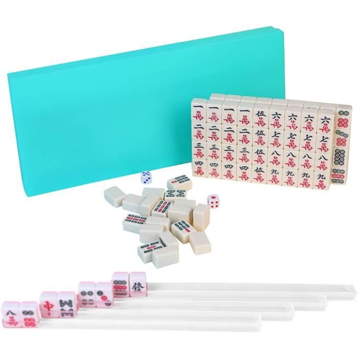 Jeu de société - KEENSO - Petit jeu de Mahjong chinois traditionnel