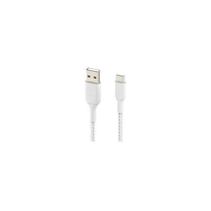 BELKIN USB-A to USB-C Câble Braided 1M White