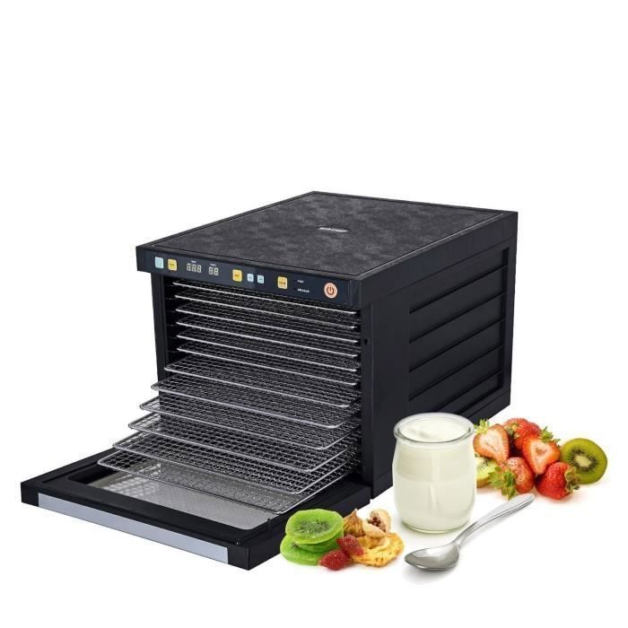 Déshydrateur alimentaire Biochef Savana 9 Plateaux - Plateaux en Acier Inoxydable, Sans BPA - Minuteur, Mode de séchage prédéfinis